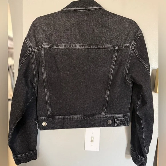 Rails Washed Denim Cropped Jacket - Picture 3 of 5